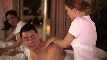 Real thai massage lady lets film