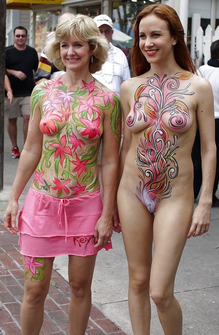 best of Pink gold bodypainting