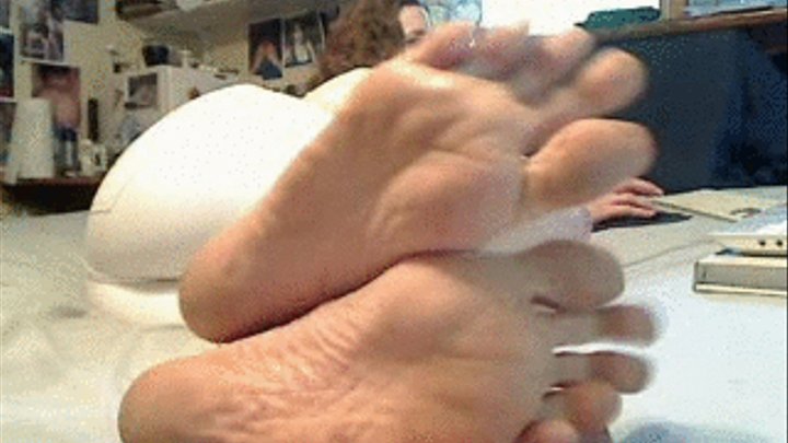 Mistress stormy wrinkled soles long toes