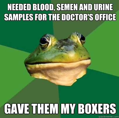 Moth reccomend urine sample doctors office