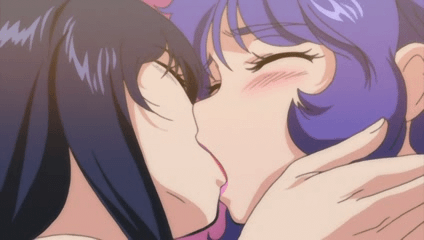 Lesbian kissing kiss smother