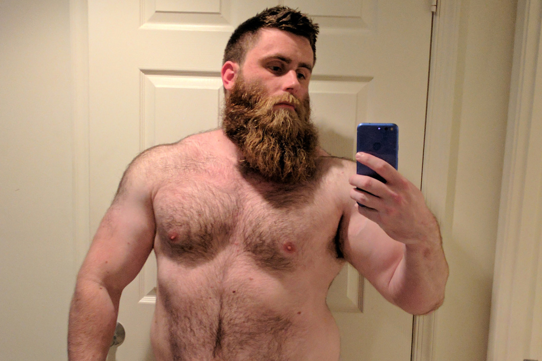Short bearded muscle daddy