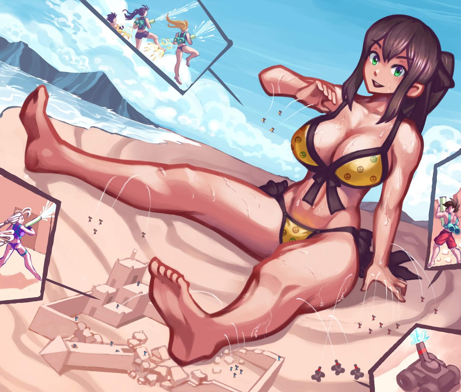 Red V. reccomend waiting beach giantess animation