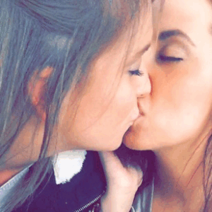 Sexy lesbians lick kissing belly