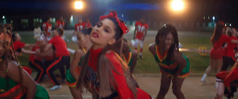 Ariana grande with tempting music song pics