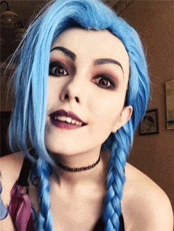 Bondage with nice blue haired teen
