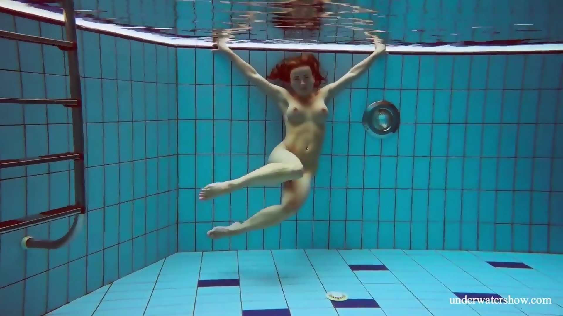 Sexy brunette deniska underwater