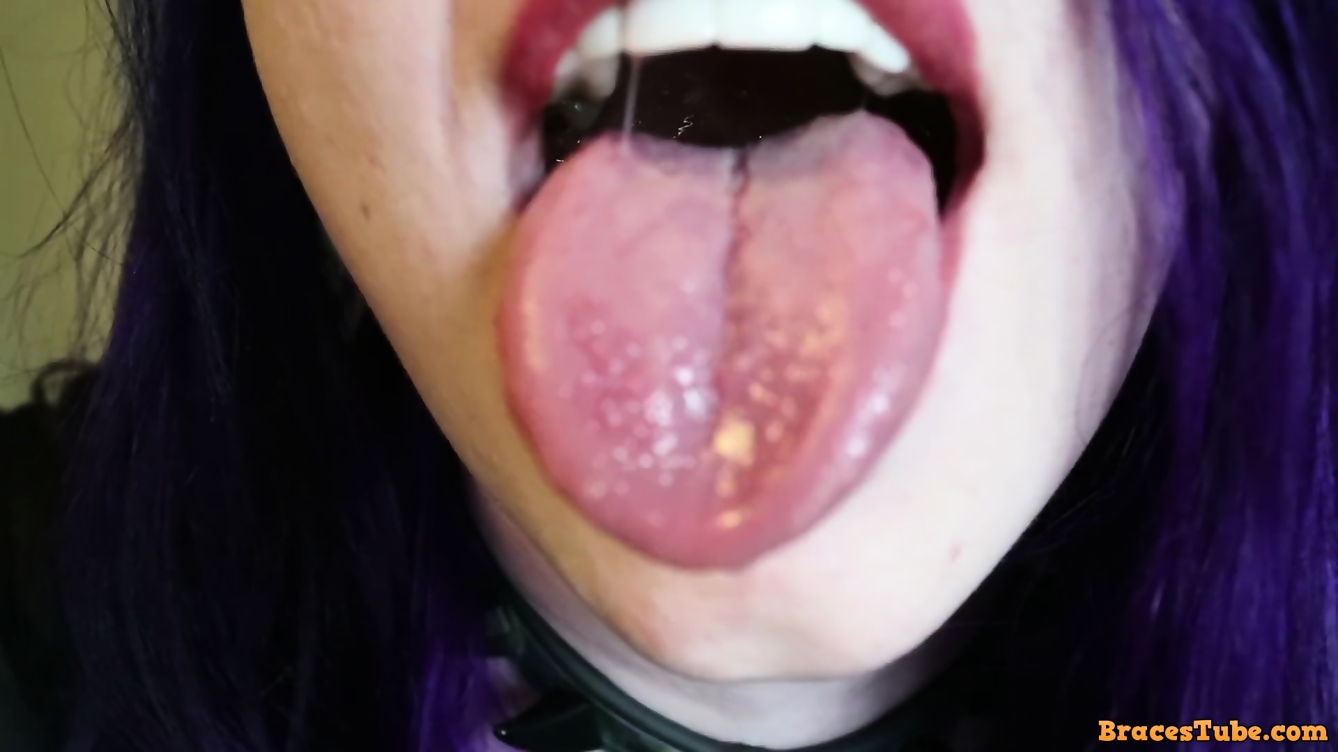 best of Spit fetish tongue girl goth
