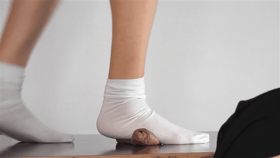 best of White trampling high socks