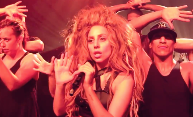 Lady gagas iconic performance paparazzi