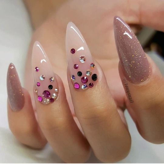 best of Pink nails leng long