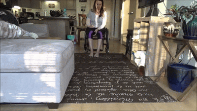 Paraplegic transfer the floor