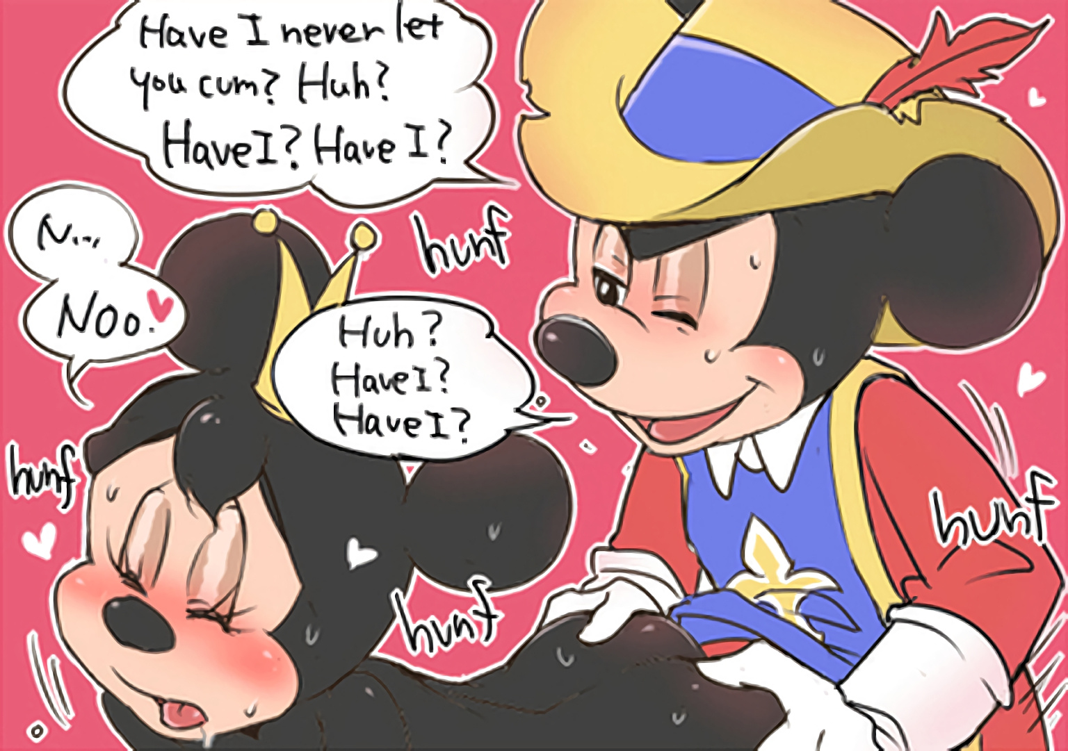 Teen minnie mouse eats almost
