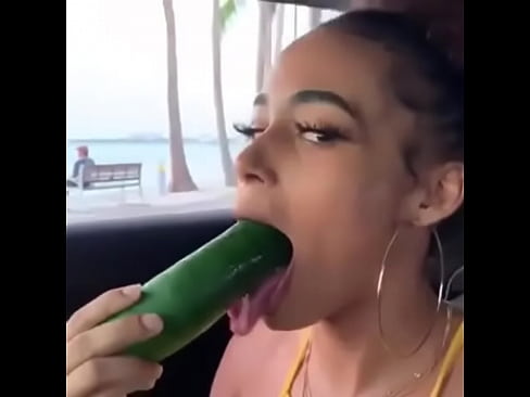 best of Cucumber with tongue teenage girl plays