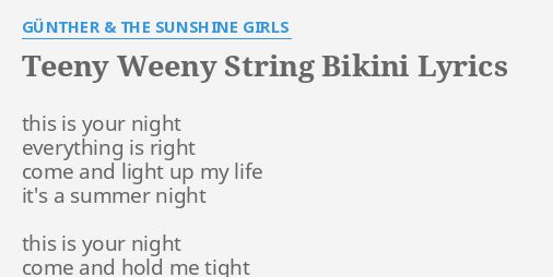 Sabertooth recomended bikini string teeny weeny